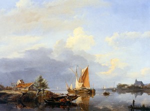 Dutch river landscape